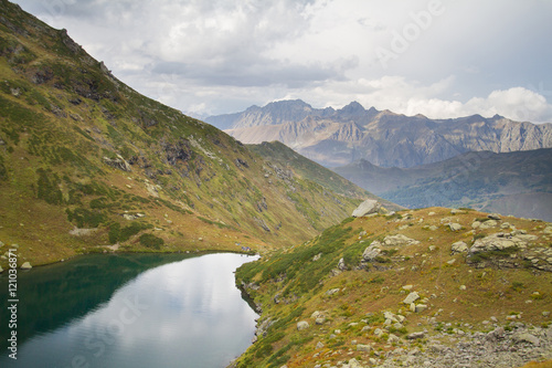 Mountain lake in Abkhazia. Caucasus.