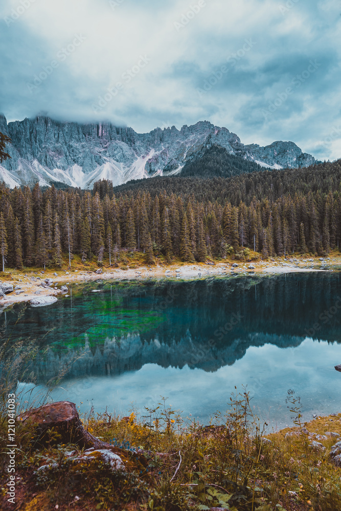 landscape the wild nature lake Misurina landscape the wild nature lake Misurina