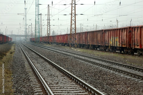 Railway Tracks and Wagons