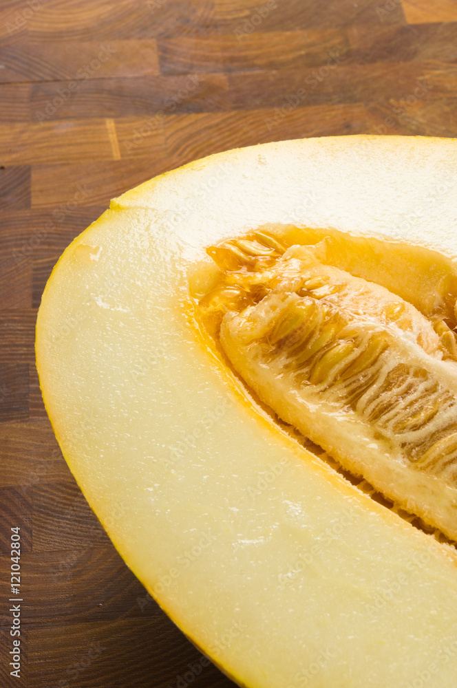 half of ripe juicy melon half of ripe juicy melon