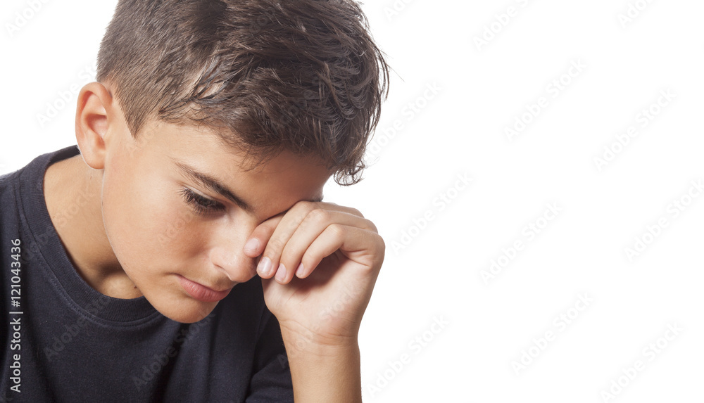 sadness child with hand on face sadness child with hand on face