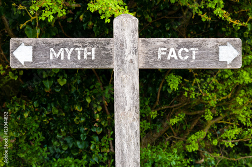 Myth versus Fact directional signs