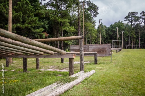 Photography military type obstacle course