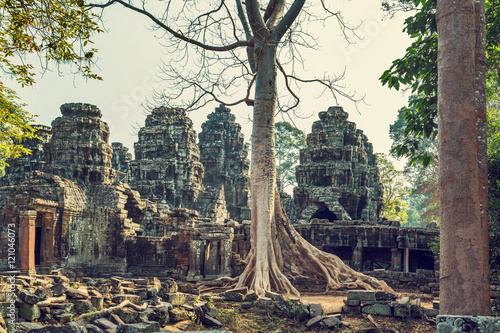 Angkor Wat Khmer temple complex, Asia. Siem Reap, Cambodia.