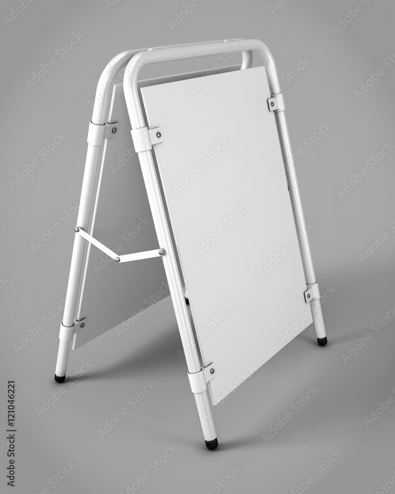 Outdoor advertising stands for your design. Promotional rack. 3d Outdoor advertising stands for your design. Promotional rack. 3d
