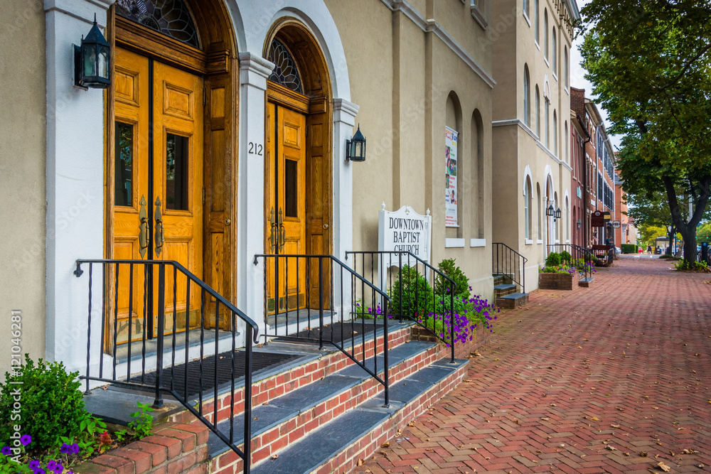Downtown Baptist Church, in the Old Town of Alexandria, Virginia
