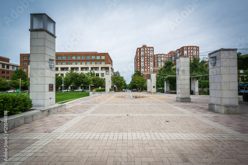 Open space at John Carlyle Square, in Alexandria, Virginia.