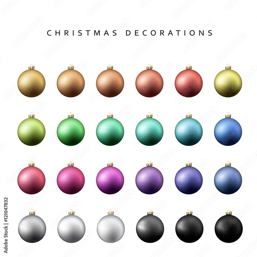 Christmas decoration balls range