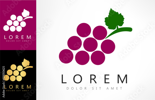 Grape vector symbol 