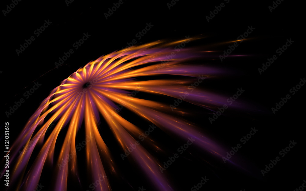 Fototapeta premium Rapid cosmic comet