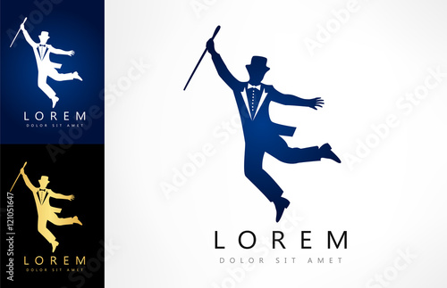 showman silhouette logo