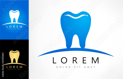 tooth logo. vector illustration. 
