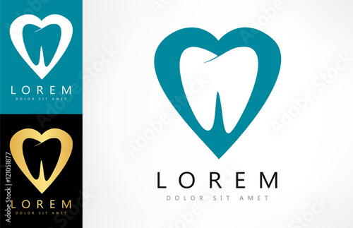 tooth logo. vector illustration. 