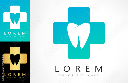 tooth logo. vector illustration. 