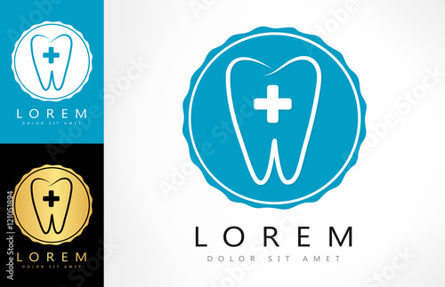 tooth logo. vector illustration. 