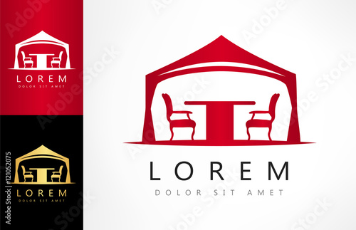 wedding or entertainment tent logo