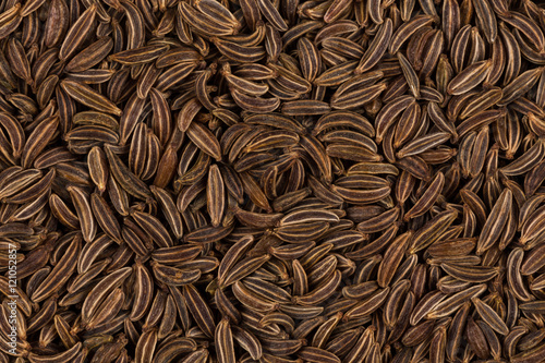 Close up caraway seeds