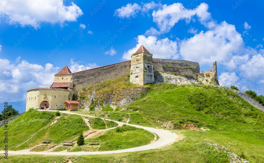 Medieval fortress (citadel) in Rasnov city, Brasov, Transylvania, Romania Medieval fortress (citadel) in Rasnov city, Brasov, Transylvania, Romania
