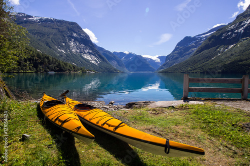 Lake Lovatnet in Norway