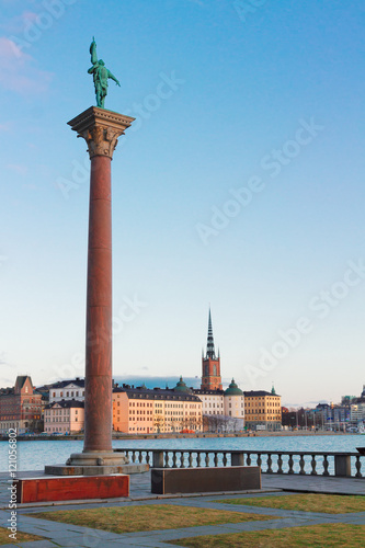 Photography old town of Stockholm old town and Baltic sea, Sweden