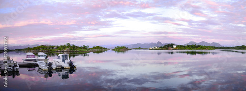 Sunset on the Lofoten islan...