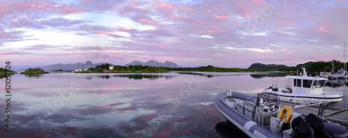 Sunset on the Lofoten islan...