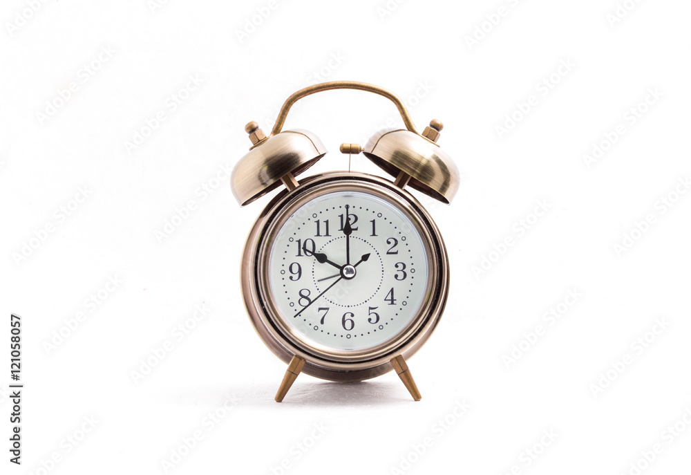 Alarm clock on a white background Alarm clock on a white background