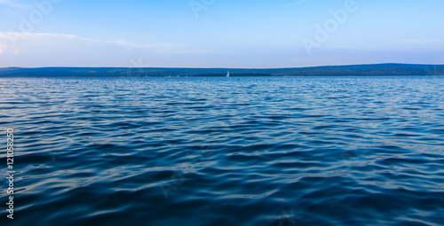 Adriatic sea. Blue water background