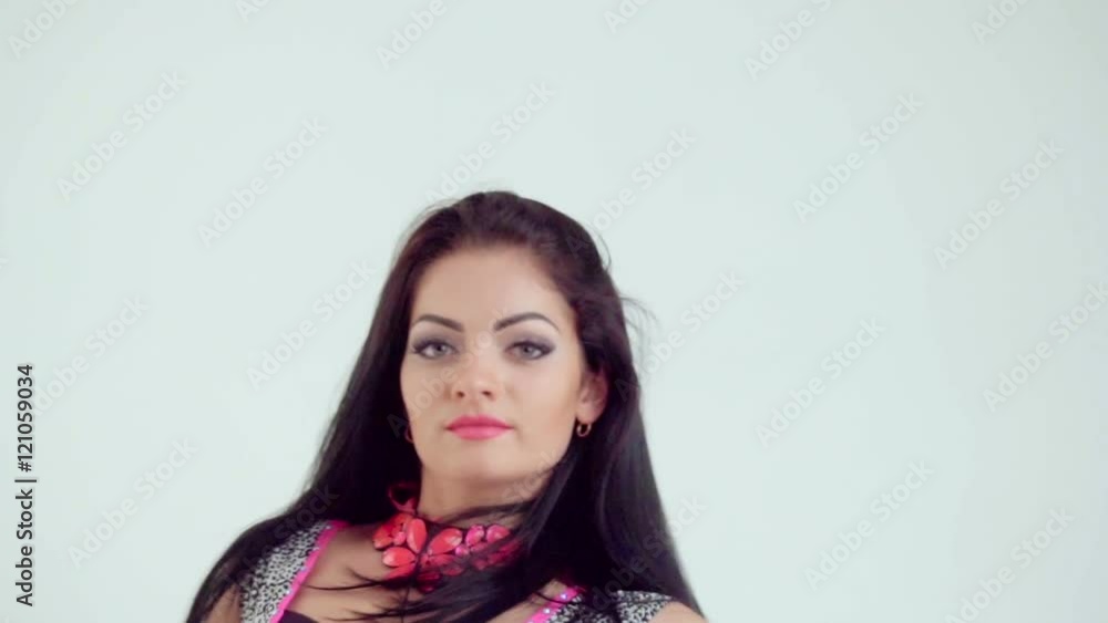 woman moving long hair woman moving long hair