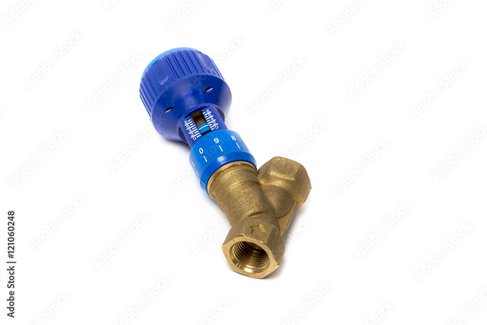 Balancing valve isolated on white background Balancing valve isolated on white background