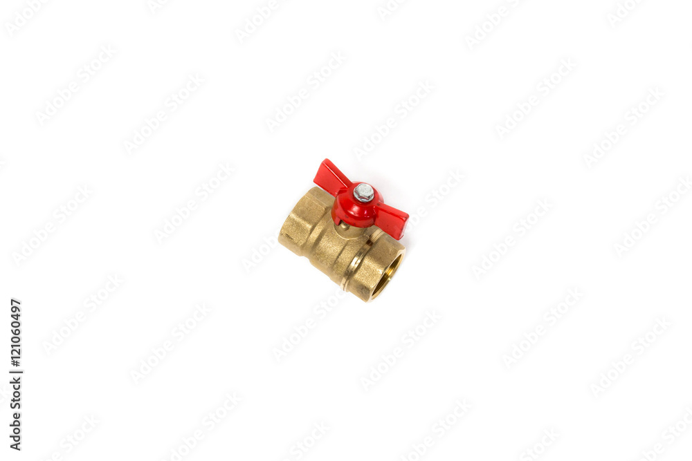 Ball valve isolated on white background Ball valve isolated on white background