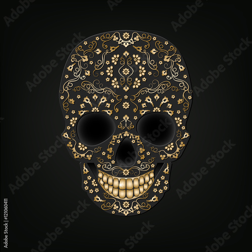 Skull ornament