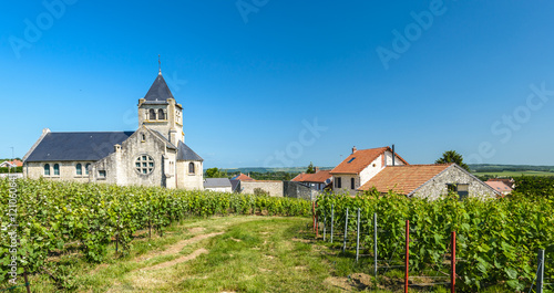 Photos Church of a small village in the Champagne region in France, near Reims