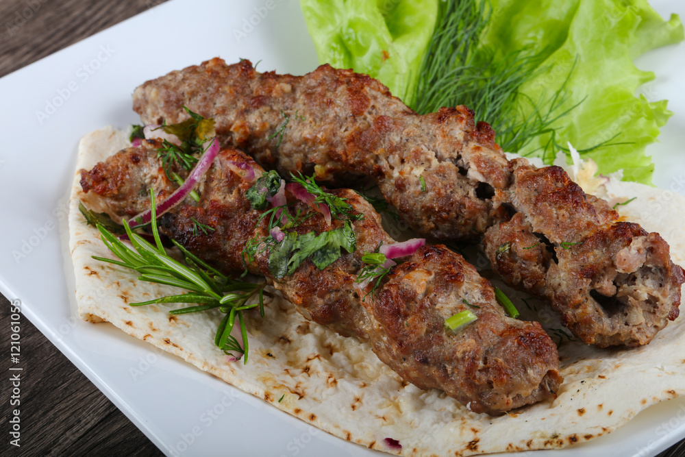 Lamb kebab