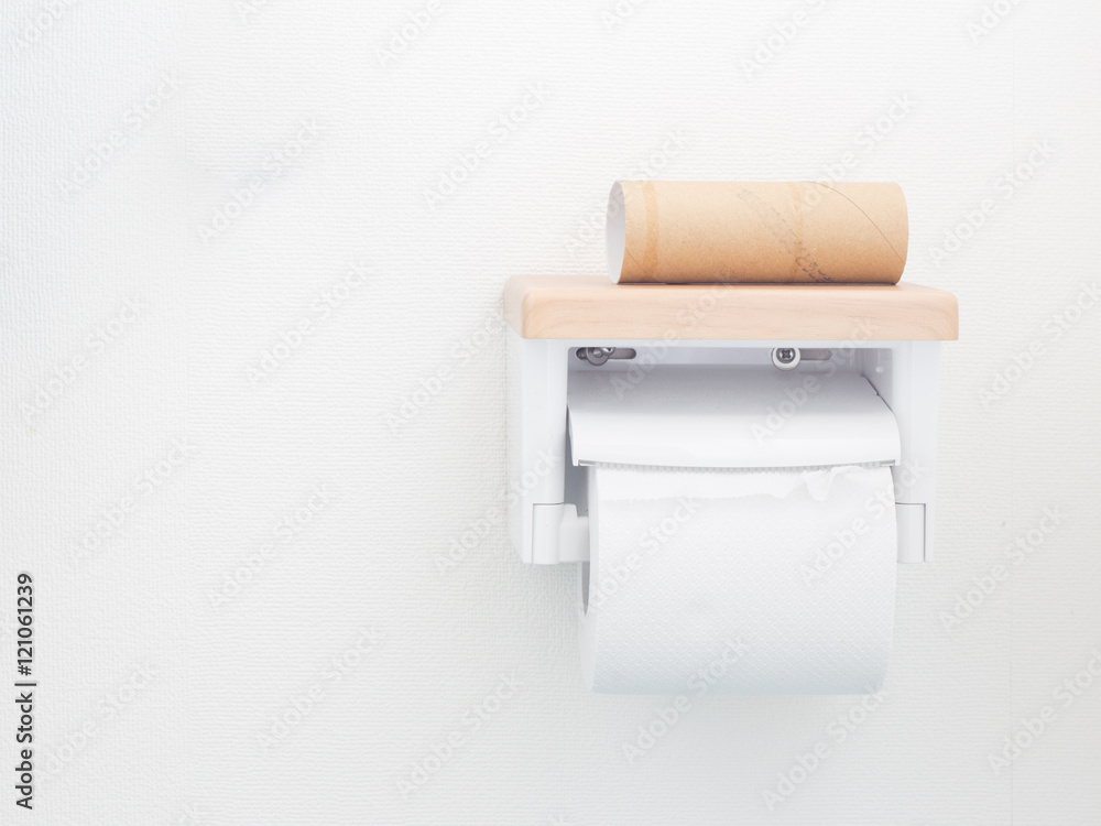 Obraz premium Japanese domestic toilet paper holder