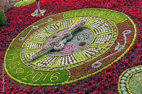 floral clock in Edinburgh, Scotland