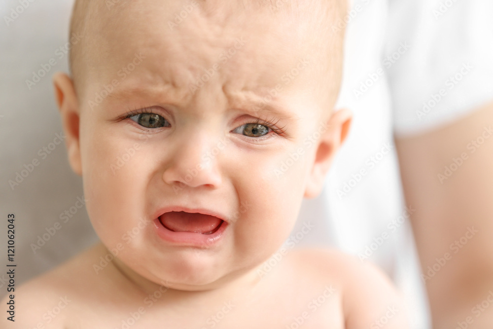 Portrait of crying baby Portrait of crying baby