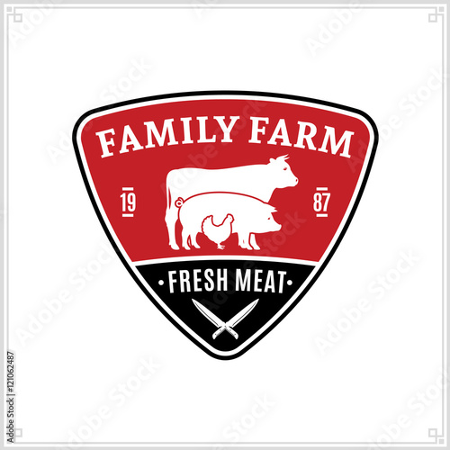 Butcher shop logo