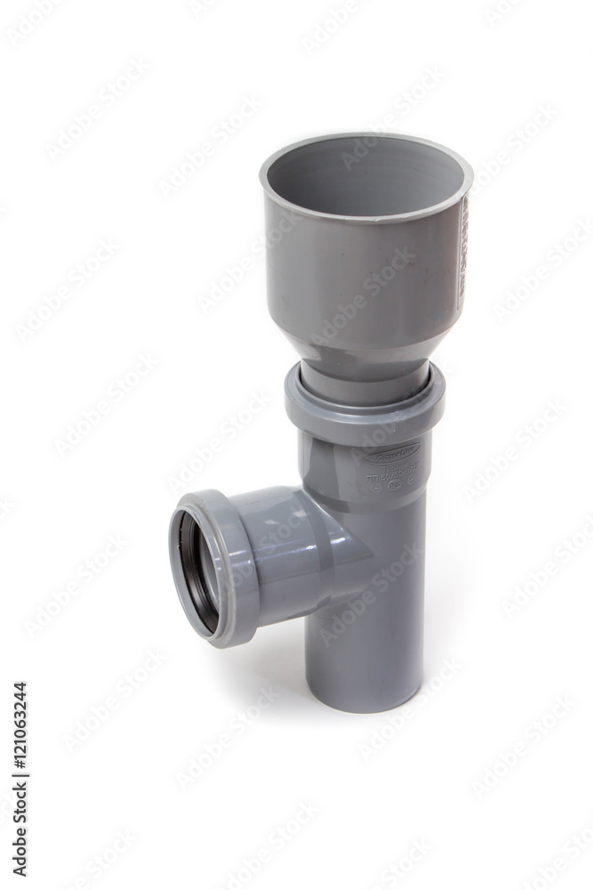 Plastic pipes isolated on white background Plastic pipes isolated on white background