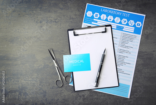 Medical concept. Clipboard,...