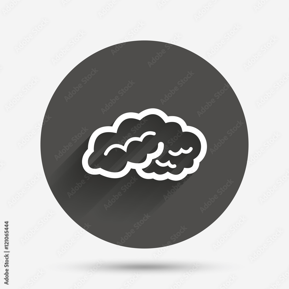 Brain sign icon. Intelligent smart mind. Brain sign icon. Intelligent smart mind.