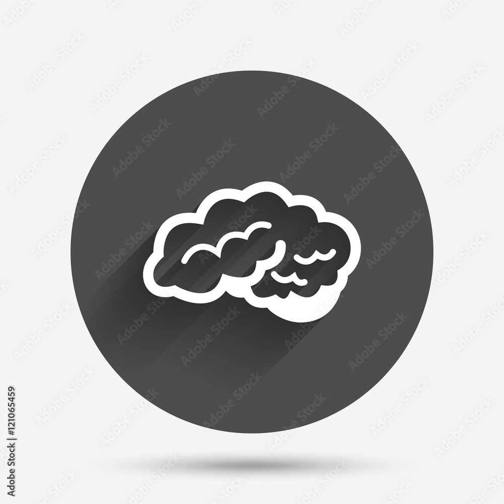 Brain sign icon. Intelligent smart mind. Brain sign icon. Intelligent smart mind.