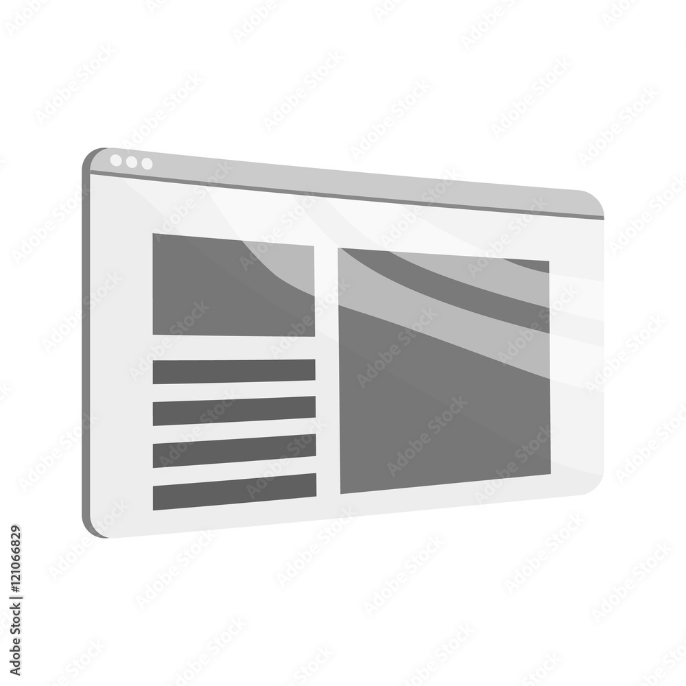 Newspaper icon in black monochrome style isolated on white background vector illustration Newspaper icon in black monochrome style isolated on white background vector illustration