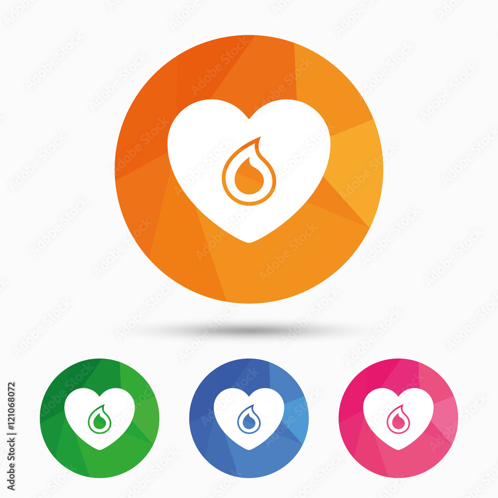 Blood donation sign icon. Medical donation. Blood donation sign icon. Medical donation.
