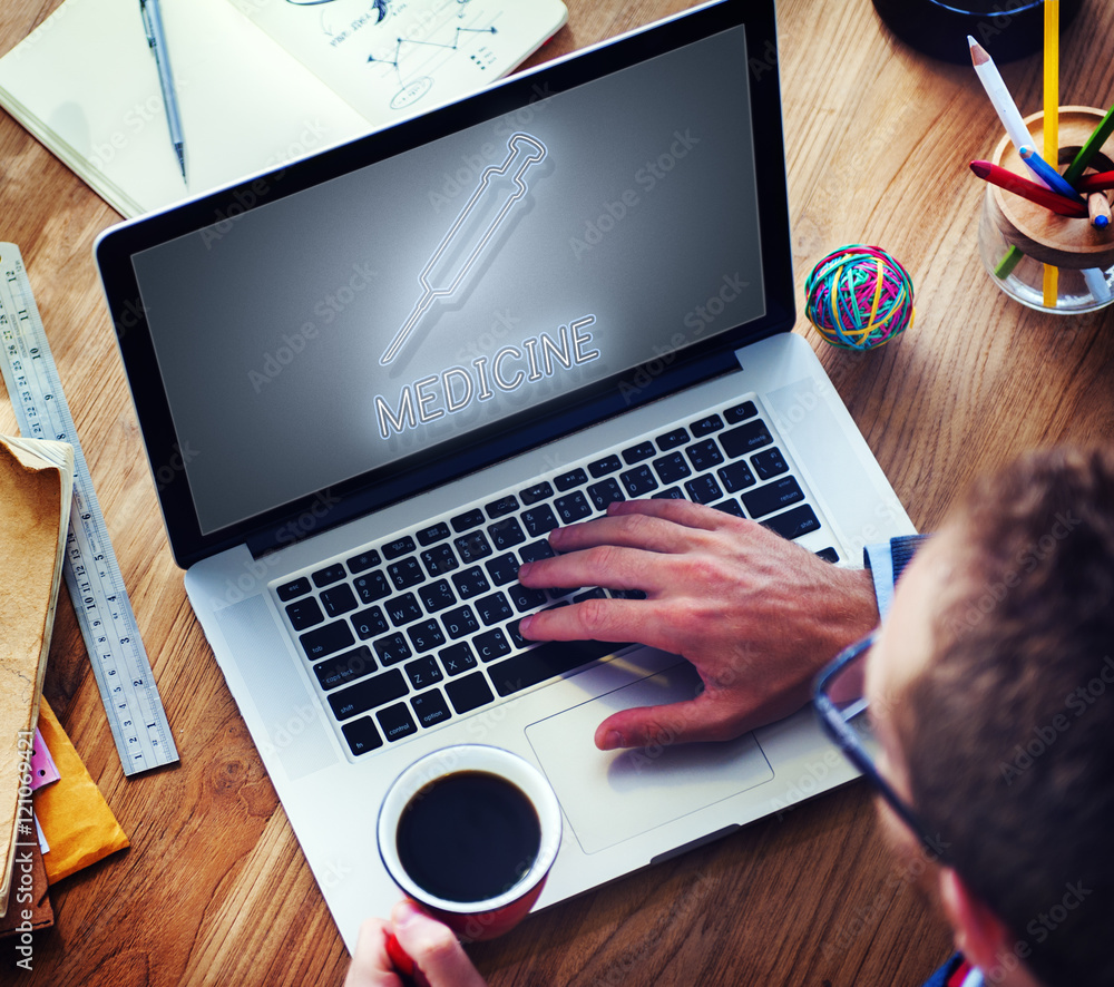 Fototapeta premium Cure Health Hospital Injection Medicine Concept