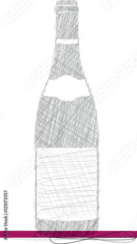 wine bottle poster