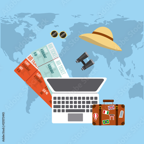 enjoy the vacations holidays vector illustration design