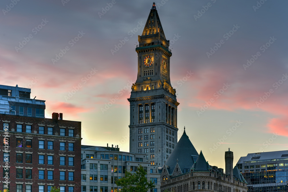 Obraz premium The Custom House Tower - Boston, Massachusetts