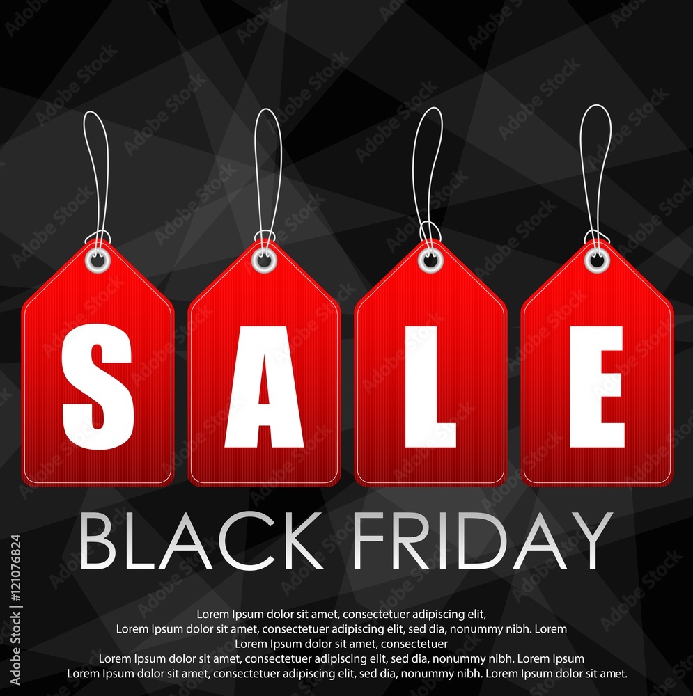 Red sale label on abstract black background
Red sale label on abstract black background
