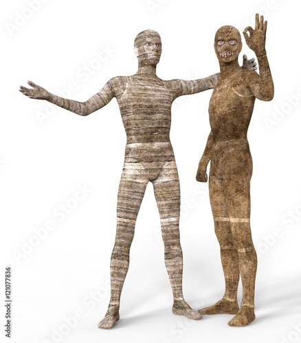 Mummies 3D Illustration